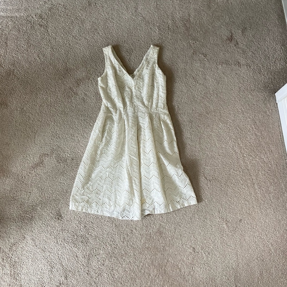 Anthropology white dress